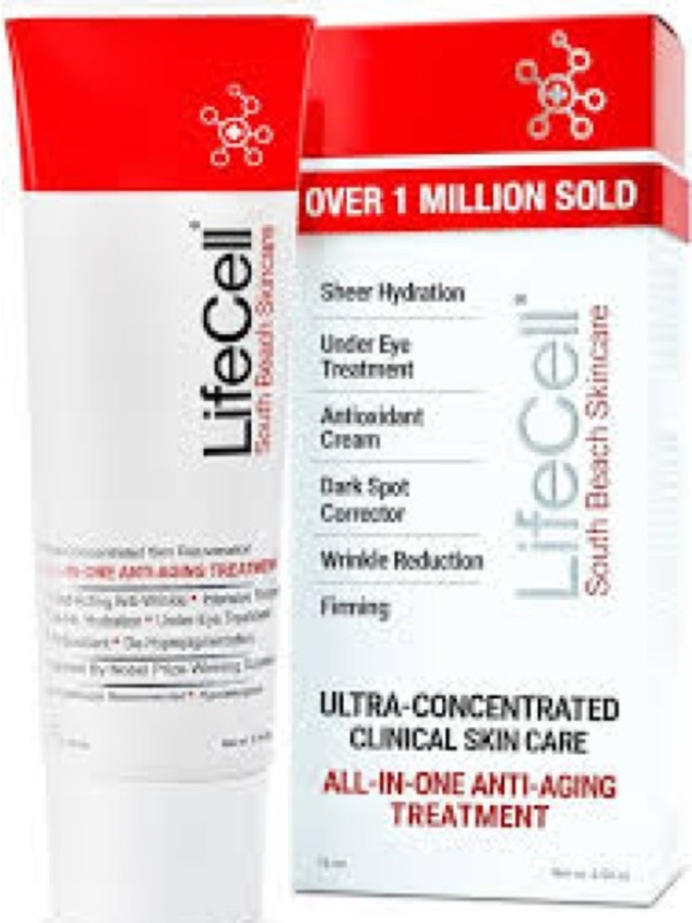 LifeCell All-in-One Anti-Aging Treatment Cream - White & Red South Beach